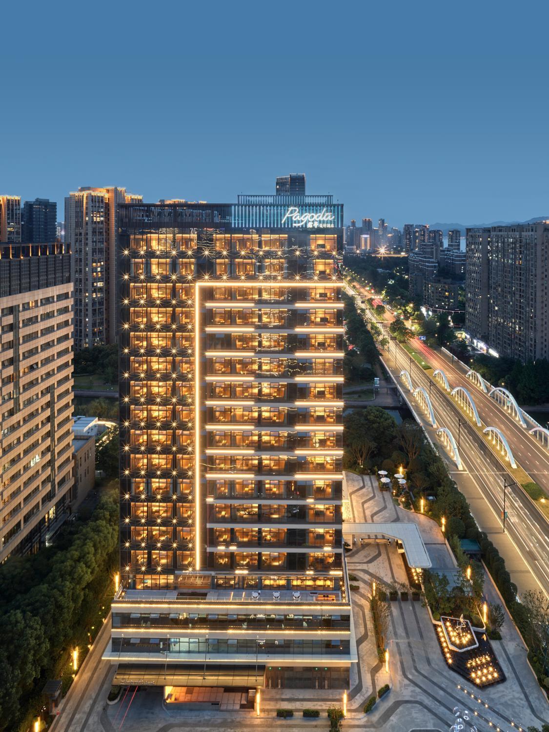 Pagoda Hotel Hangzhou Binjiang Екстер'єр фото
